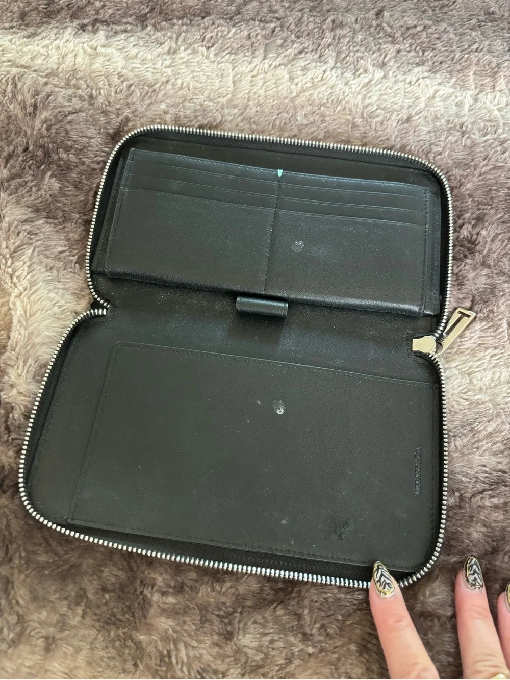 Tiffany & Co. Smooth Leather Travel Wallet Organizer
